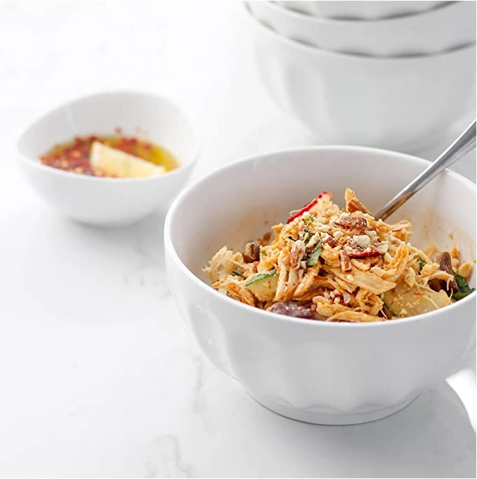 Discount π Sweese White Fluted Porcelain Bowls, Set of 6 β 2 Discount π Sweese White Fluted Porcelain Bowls, Set of 6 β - Image 2