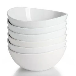 Wholesale ✔️ Sweese White Curve Porcelain Bowls ⌛ 13 Wholesale ✔️ Sweese White Curve Porcelain Bowls ⌛ -Sweese Elegant Shop 28oz 2