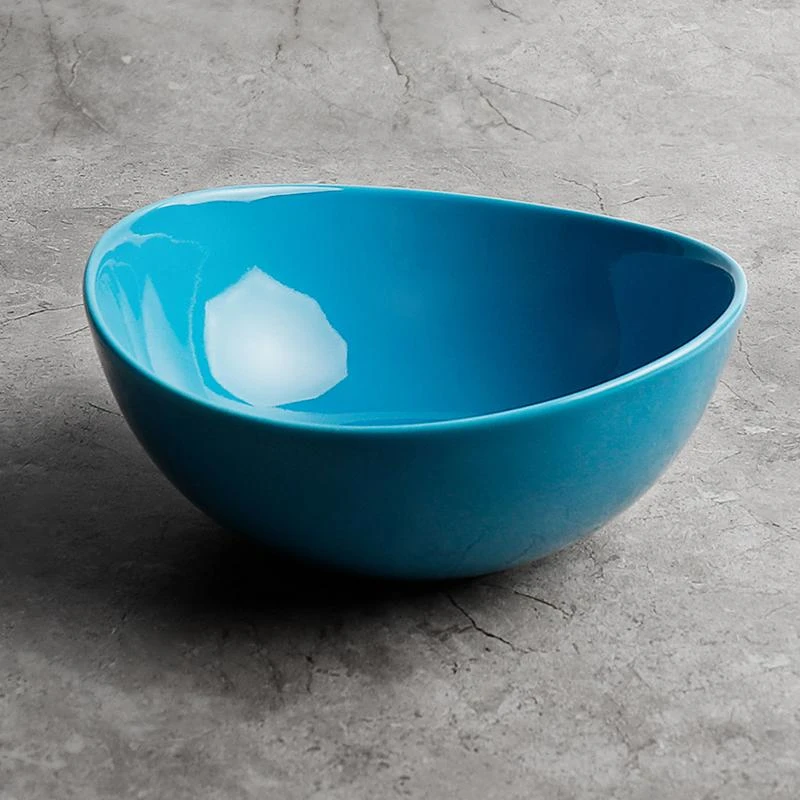 Promo ⨠Sweese Blue Assorted Curved Porcelain Bowls 𧨠3 Promo ⨠Sweese Blue Assorted Curved Porcelain Bowls 𧨠- Image 3