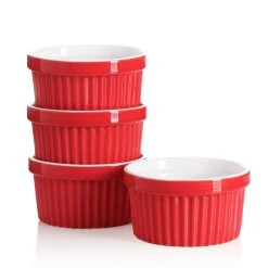Cheap π Sweese Red Porcelain Ramekins π