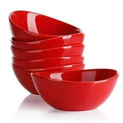 Outlet 🔔 Sweese Red Curved Porcelain Bowls 💯 -Sweese Elegant Shop 41TMSEsxh9L 1