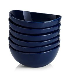 Budget ✨ Sweese Navy Curved Porcelain Bowls ✔️ -Sweese Elegant Shop 41grONIKncL