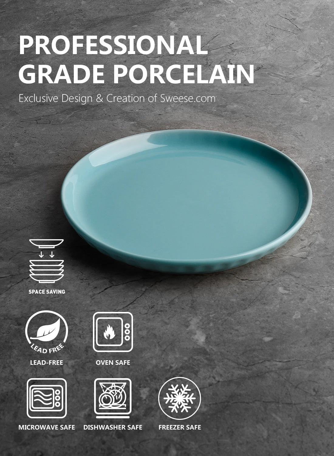 Cheap π Sweese Hot Assorted Fluted Round Porcelain Plates β¨ 4 Cheap π Sweese Hot Assorted Fluted Round Porcelain Plates β¨ - Image 4