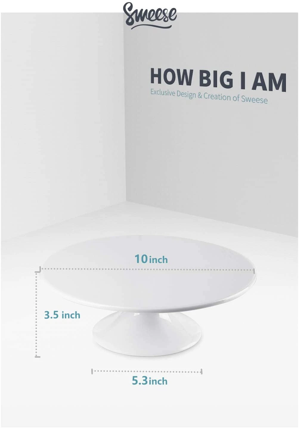 Discount β Sweese 10-Inch Porcelain Cake Stand π 4 Discount β Sweese 10-Inch Porcelain Cake Stand π - Image 4