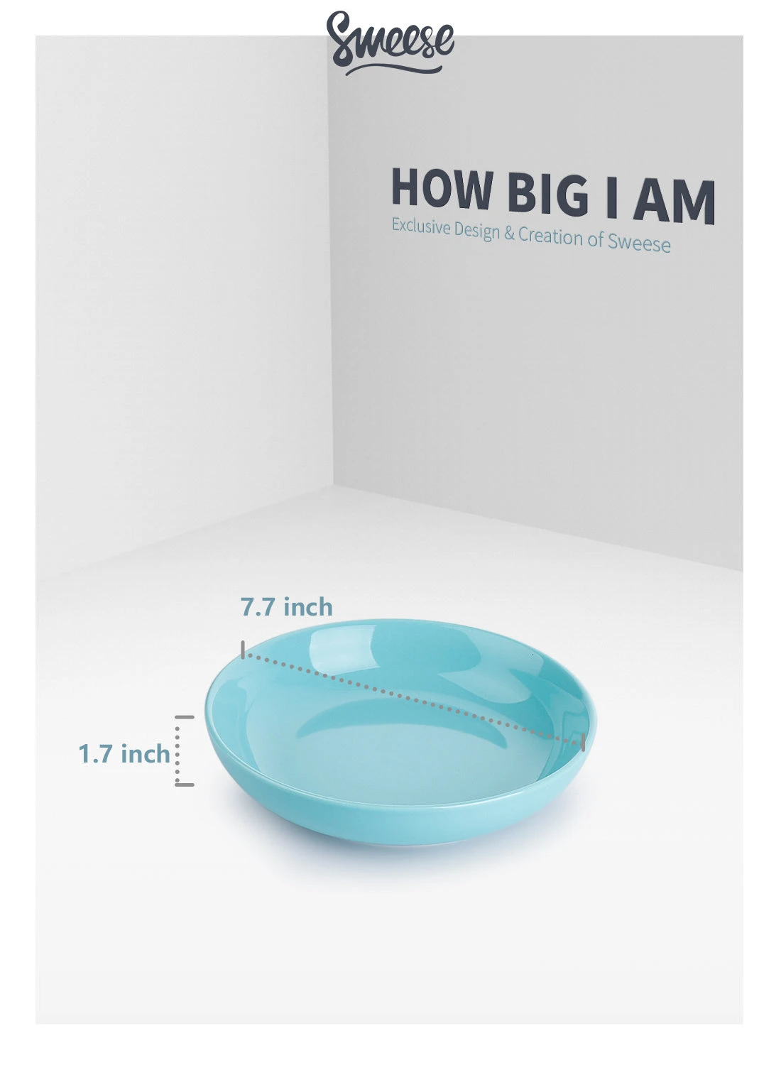 Flash Sale π Sweese Turquoise Porcelain Pasta Bowls π 4 Flash Sale π Sweese Turquoise Porcelain Pasta Bowls π - Image 4