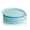 Wholesale ✨ Sweese Turquoise Round Porcelain Plates, Set of 6 👍