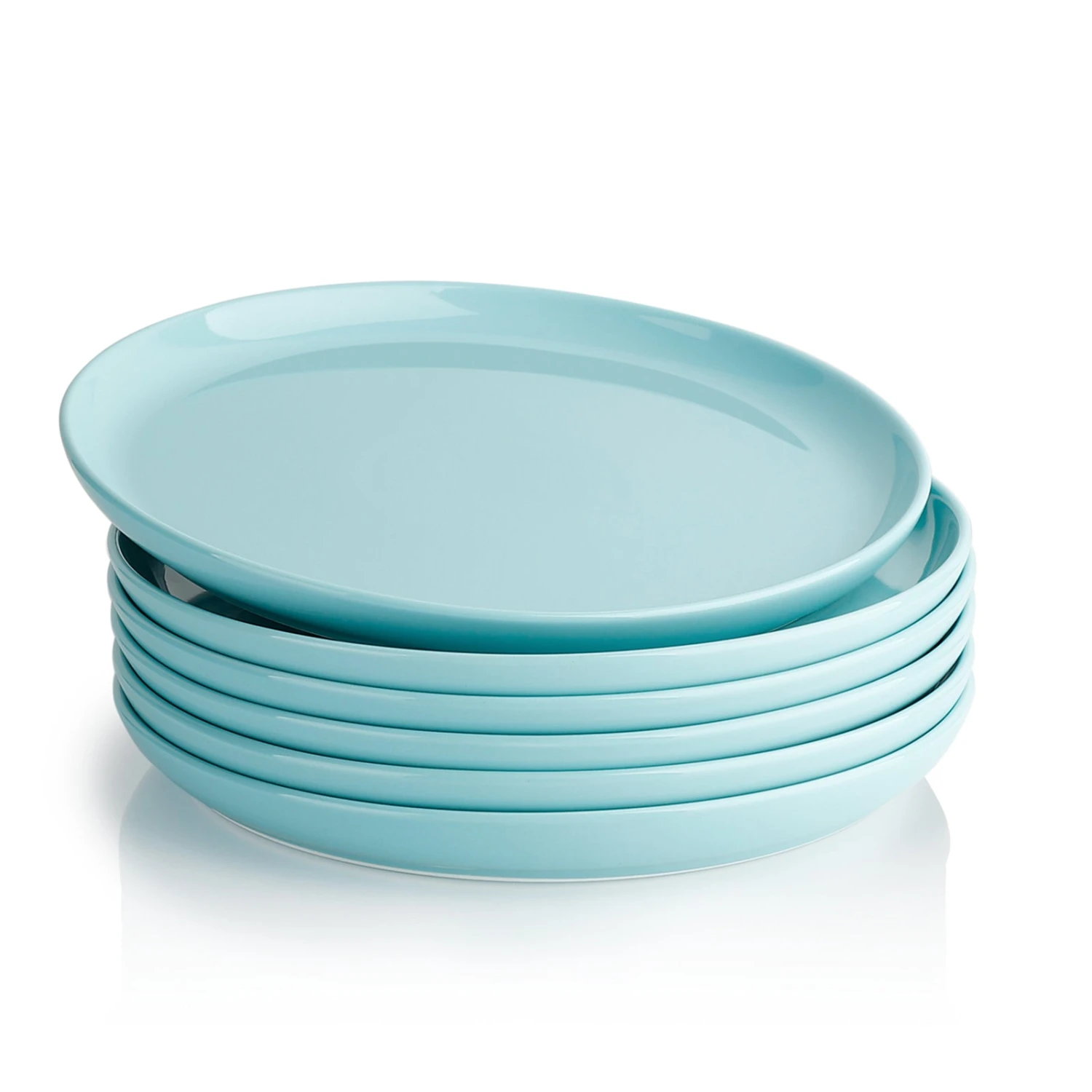 Wholesale β¨ Sweese Turquoise Round Porcelain Plates, Set of 6 π 1 Wholesale β¨ Sweese Turquoise Round Porcelain Plates, Set of 6 π
