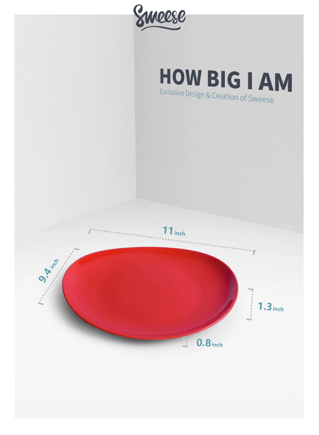 Best reviews of β Sweese Red Curved Porcelain Plates π 4 Best reviews of β Sweese Red Curved Porcelain Plates π - Image 4