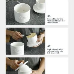 Deals 😀 New Porcelain Sweese Butter Crock ❤️ -Sweese Elegant Shop 71z8oyOVGKL. AC SL1500 0f5b5832 5b0d 43c1 8ddc b8ec0bd7146f