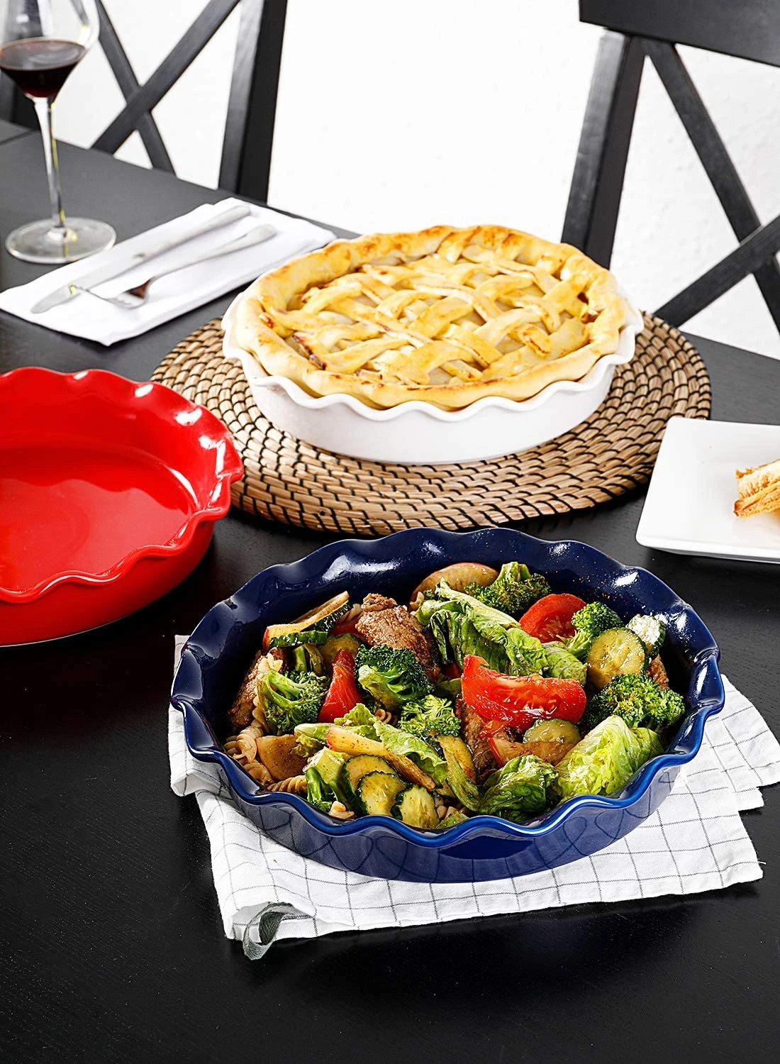 Discount π Sweese Ruffled Ceramic Pie Pan β 3 Discount π Sweese Ruffled Ceramic Pie Pan β - Image 3
