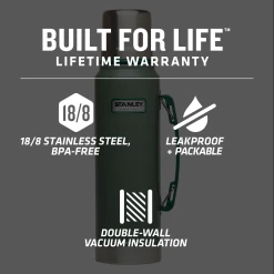 Best Sale 𧨠Stanley Classic Legendary Bottle | 1.1 QT β 11 Best Sale 𧨠Stanley Classic Legendary Bottle | 1.1 QT β -Sweese Elegant Shop B2B Web PNG STAN 1 1QT CLASSIC VAC BTL HAMMERTONE GREEN