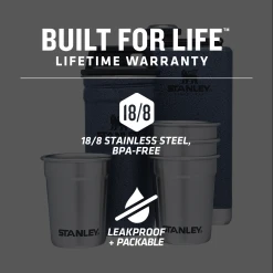Budget 💯 Stanley Adventure Pre-Party Shot Glass + Flask Set 👍 -Sweese Elegant Shop B2B Web PNG STAN ADV GIFT BOX SHOT GL ST FLASK HammertoneLake PT01