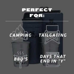 Budget 💯 Stanley Adventure Pre-Party Shot Glass + Flask Set 👍 -Sweese Elegant Shop B2B Web PNG STAN ADV GIFT BOX SHOT GL ST FLASK HammertoneLake PT02