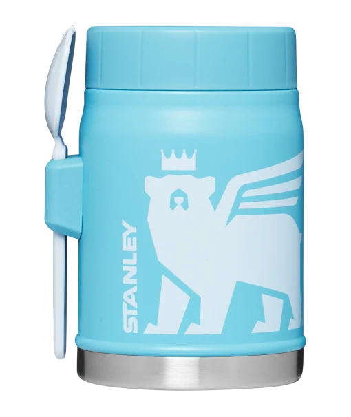 Outlet 🎁 Stanley The Wild Imagination Food Jar + Spork | 14 OZ ❤️ -Sweese Elegant Shop B2B Web PNG The Heritage Vacuum Food Jar 14oz Pool Front copy