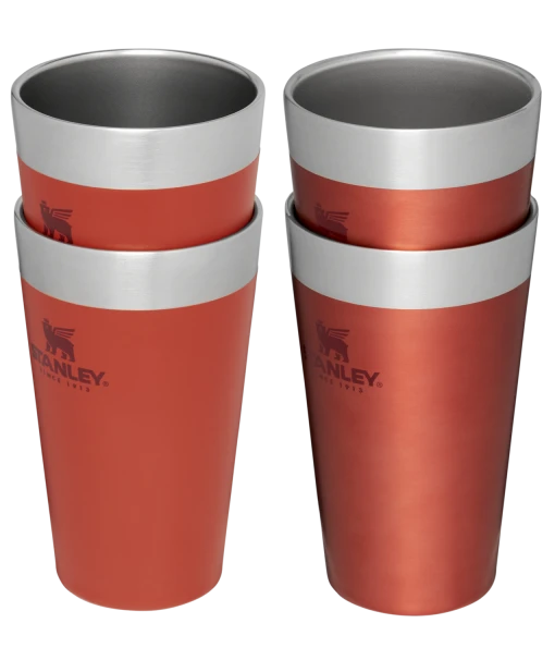 Brand new ⌛ Stanley Adventure Stacking Beer Pint Set | 16 OZ ✔️ -Sweese Elegant Shop B2B Web PNG The Stacking Pint Set 16OZ Cinnamon Cinnamon Glow Hero