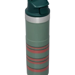 Promo 🔔 Stanley The Vintage Loom Trigger-Action Travel Mug | 20 OZ ✨ -Sweese Elegant Shop B2B Web PNG The Trigger Action Travel Mug 20OZ Heritage Stripe Hero Back