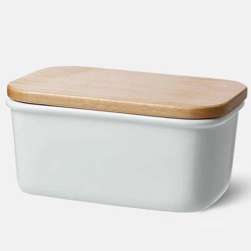 Cheap ⌛ Sweese Rectangle Butter Dish with Beech Wooden Lid ⭐ 1 Cheap ⌛ Sweese Rectangle Butter Dish with Beech Wooden Lid ⭐