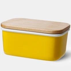 Cheap ⌛ Sweese Rectangle Butter Dish with Beech Wooden Lid ⭐ 14 Cheap ⌛ Sweese Rectangle Butter Dish with Beech Wooden Lid ⭐ -Sweese Elegant Shop Butter Dish with Beech Wooden Lid Yellow 794d1ea4 3a58 420d a4e8 294493a1a735