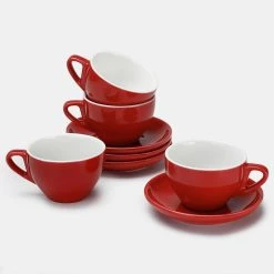 Best Sale β¨ Sweese Porcelain Coffee Cup and Saucer Set π 7 Best Sale β¨ Sweese Porcelain Coffee Cup and Saucer Set π -Sweese Elegant Shop Cappuccino cups set of 4 red 180e7de8 82cb 41f4 9d4c d59c437568c0