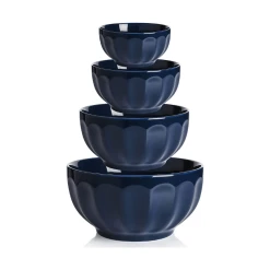 Coupon ⭐ Sweese 4 Piece Fluted Nesting Bowls ✔️ 6 Coupon ⭐ Sweese 4 Piece Fluted Nesting Bowls ✔️ -Sweese Elegant Shop Ceramicbowls 1