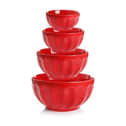 Coupon ⭐ Sweese 4 Piece Fluted Nesting Bowls ✔️ 7 Coupon ⭐ Sweese 4 Piece Fluted Nesting Bowls ✔️ -Sweese Elegant Shop Ceramicbowls 2