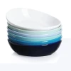 Coupon ⌛ Sweese Blue Assorted Curved Ceramic Pasta Bowls 😀