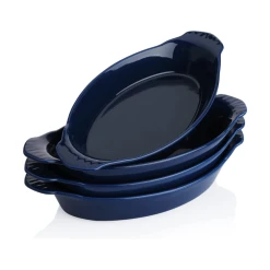 Buy 🤩 Sweese Porcelain Oval Au Gratin Pans 😉 -Sweese Elegant Shop OvalAuGratinPans 3