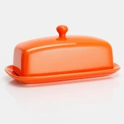 Outlet ⭐ Sweese Porcelain Rectangle Butter Dish with Lid ✔️ -Sweese Elegant Shop Porcelain Butter Dish with Lid Orange 1024x1024 ccb26cc7 be9a 4215 9312 f3f3b8a3df6c
