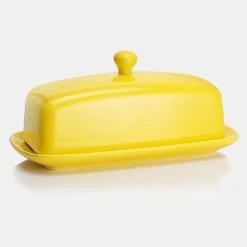 Outlet ⭐ Sweese Porcelain Rectangle Butter Dish with Lid ✔️ -Sweese Elegant Shop Porcelain Butter Dish with Lid Yellow 1024x1024 a7f81a33 54a9 46aa 804f bd1d6daa1c5e