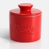 Best Pirce ⌛ Sweese Porcelain Butter Keeper, Red ⌛