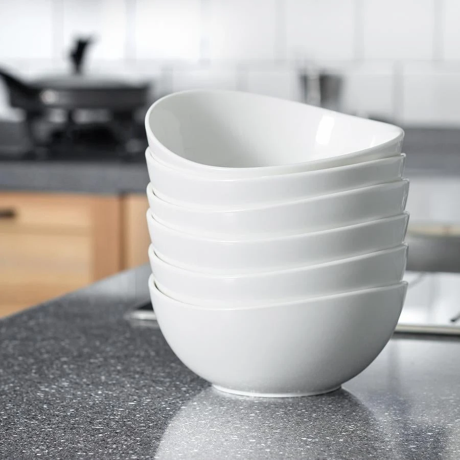 Wholesale ✔️ Sweese White Curve Porcelain Bowls ⌛ 2 Wholesale ✔️ Sweese White Curve Porcelain Bowls ⌛ - Image 2