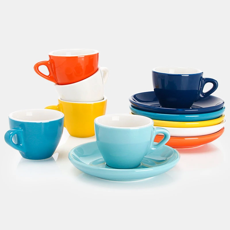 New 🛒 Sweese Porcelain Espresso Cups with Saucers ⌛