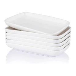 Best Sale ❤️ Sweese Rectangular Salad Plates, Set of 6 🥰