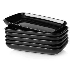 Best Sale ❤️ Sweese Rectangular Salad Plates, Set of 6 🥰 -Sweese Elegant Shop RectangulardessertPlates 4
