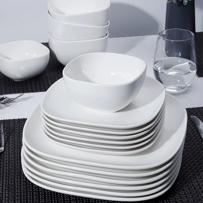 Best Sale β€οΈ Sweese Square White Porcelain Plates π 3 Best Sale β€οΈ Sweese Square White Porcelain Plates π - Image 3