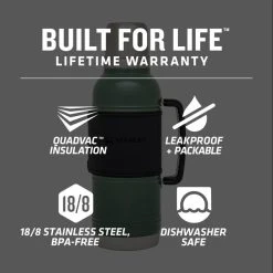 Best Sale ⭐ Stanley Legacy QuadVac™ Thermal Bottle | 2 QT 🎁 -Sweese Elegant Shop Web LIfestyle 10 09839 001 STANLEGACYQUADVACTHERMALBOTTLE2QTHAMMERTONEGREEN PT01
