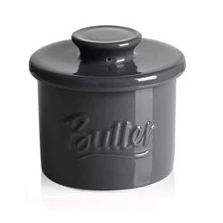 Deals 😀 New Porcelain Sweese Butter Crock ❤️ -Sweese Elegant Shop buttergrey