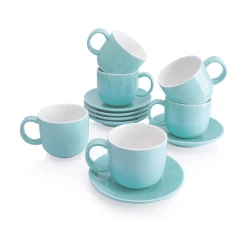 Best reviews of 🔔 Sweese 6 Ounces Porcelain Cappuccino Cups with Saucers ✨