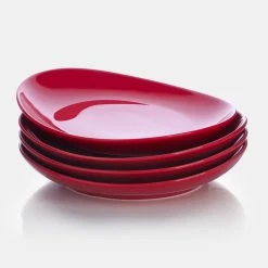 Best reviews of ⭐ Sweese Red Curved Porcelain Plates 🌟