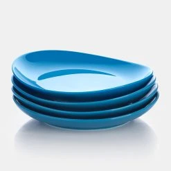 Brand new π Sweese Steel Blue Curved Porcelain Plates β€οΈ