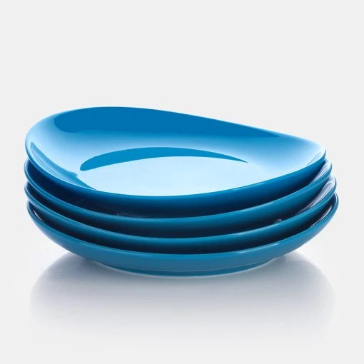 Brand new 🎉 Sweese Steel Blue Curved Porcelain Plates ❤️ -Sweese Elegant Shop dessertplates 7