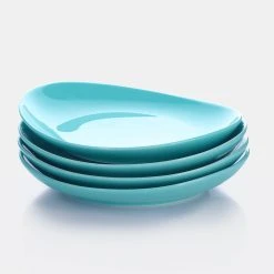 Flash Sale ❤️ Sweese Turquoise Curved Porcelain Plates 😉