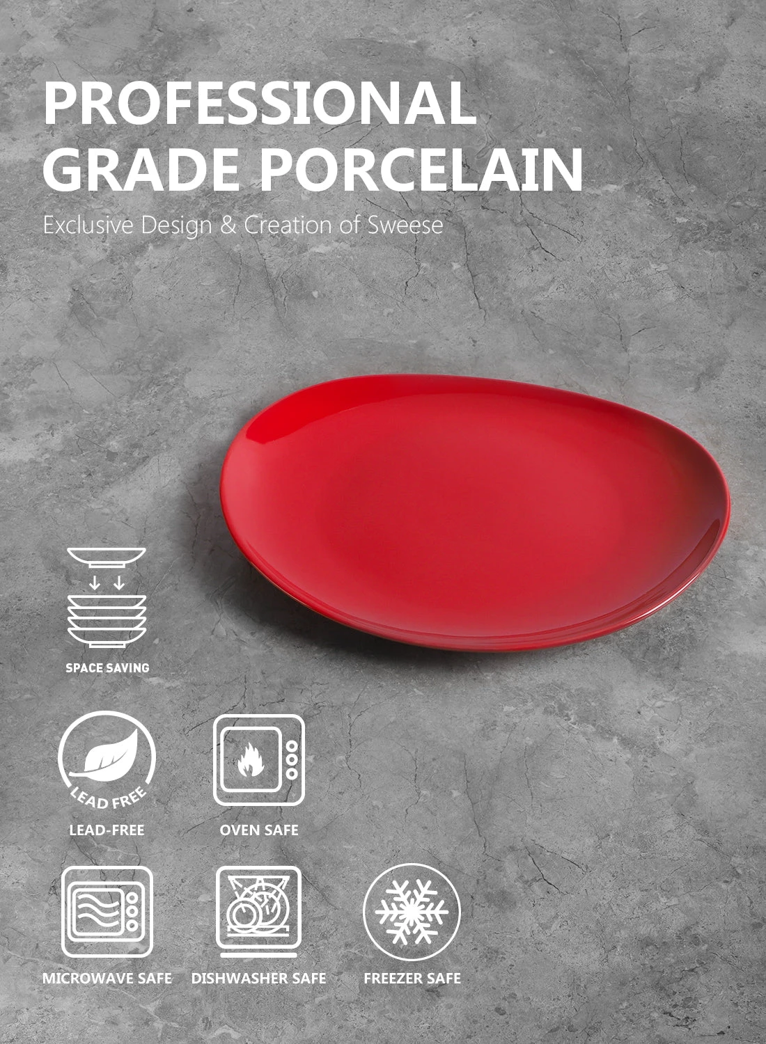 Best reviews of β Sweese Red Curved Porcelain Plates π 5 Best reviews of β Sweese Red Curved Porcelain Plates π - Image 5