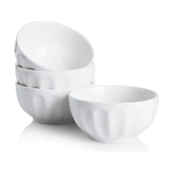 Discount π Sweese White Fluted Porcelain Bowls, Set of 6 β 10 Discount π Sweese White Fluted Porcelain Bowls, Set of 6 β -Sweese Elegant Shop flutedbolws