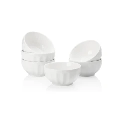 Discount π Sweese White Fluted Porcelain Bowls, Set of 6 β 12 Discount π Sweese White Fluted Porcelain Bowls, Set of 6 β -Sweese Elegant Shop flutedbolws 1
