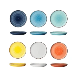 Discount 😉 Sweese Hot Gradient Porcelain Plates ⭐ -Sweese Elegant Shop gradientsrounddinnerplates 4