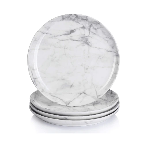 Best deal 🔔 Sweese Marble Pattern Porcelain Plates ✔️ -Sweese Elegant Shop marbleplates 3