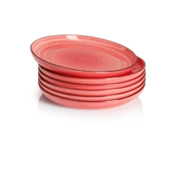 Best Pirce ⭐ Sweese Gradient Porcelain Plates, Set of 6 👍 -Sweese Elegant Shop porcelainplates 3