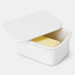 Budget 😉 Sweese Porcelain Butter Dish with Lid ❤️ -Sweese Elegant Shop sweese butter dish white a0663ba0 46f1 447e bdec 627de575351b