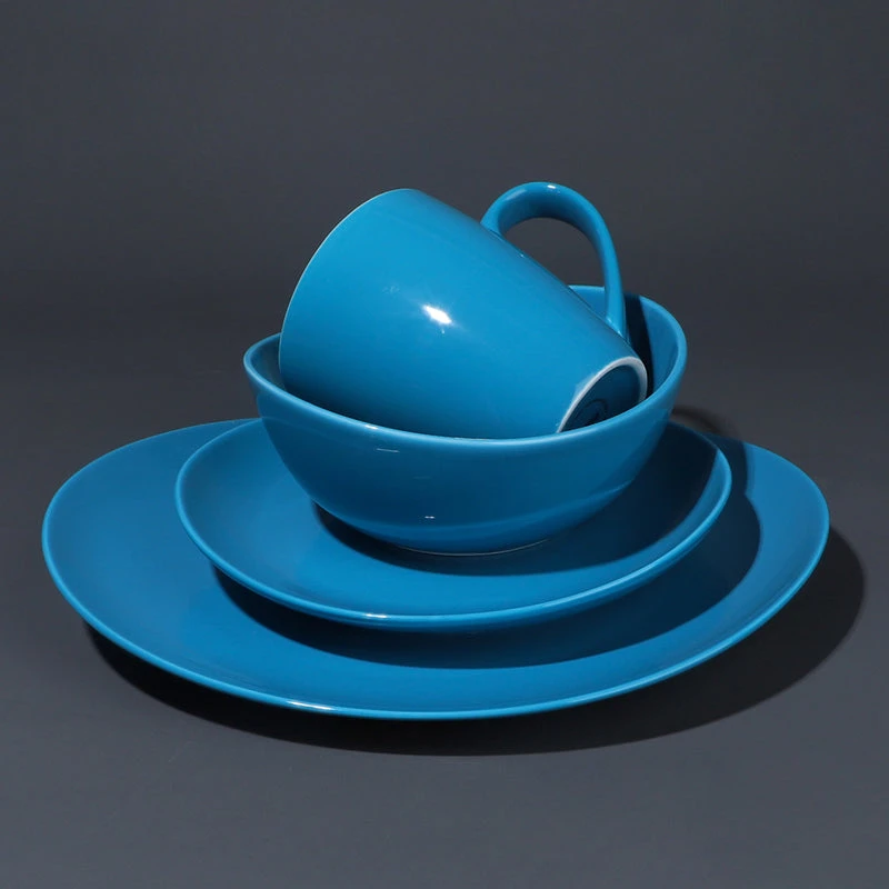 Brand new π Sweese Steel Blue Curved Porcelain Plates β€οΈ 3 Brand new π Sweese Steel Blue Curved Porcelain Plates β€οΈ - Image 3